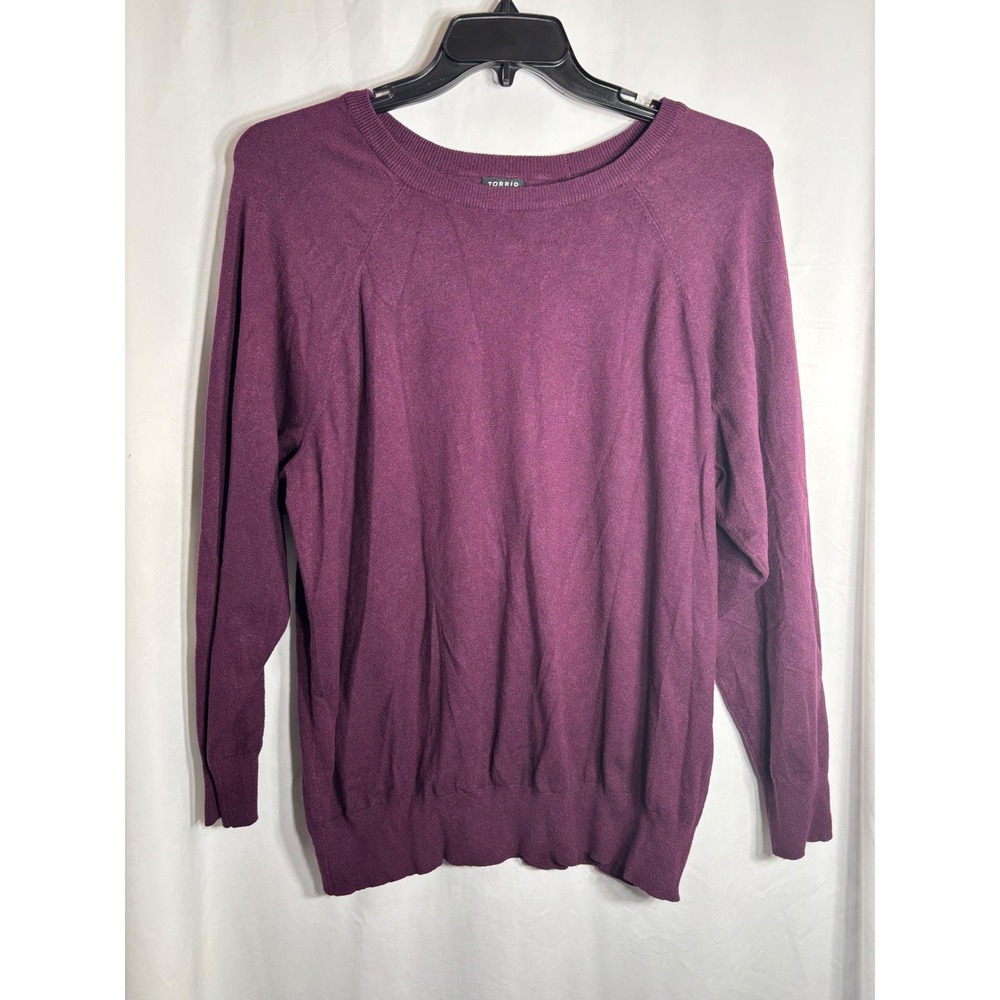 Torrid Womens Purple Long Sleeve‎ Sweater Size 3